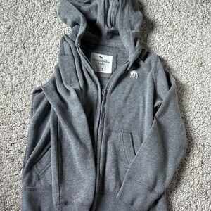 Abercrombie Kids Charcoal Zip-Up Hoodie